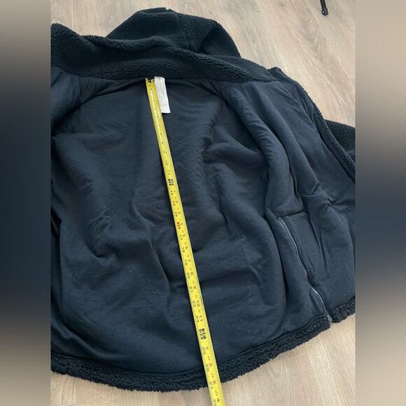 Fabletics Sherpa Jacket Womens medium teddy lotta fleece hooded coat - Picture 5 of 9
